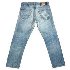 Vintage Levi's 505 Orange Tab 80s Denim Jeans 34x28 Whiskering Honeycomb Fades